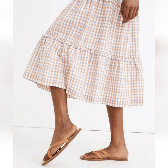 Madewell Tan Leather Boardwalk Thong Sandals Size 8.5 - Picture 3 of 8